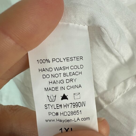 Baltic Born Dress NWT Kayla Button Up Short Off White Size 1XL - Picture 8 of 10